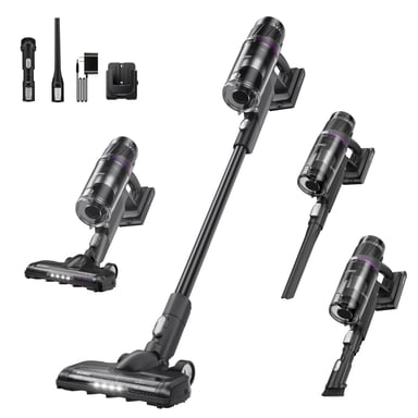 Eureka NEC 520 aspiradora de pie y escoba eléctrica Aspiradora escoba 3 en 1 Batería Secar Sin bolsa 200 W Negro, Púrpura