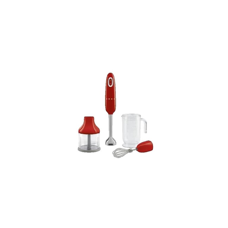 Mixeur Plongeant SMEG 1,4 L Rouge - Neuf