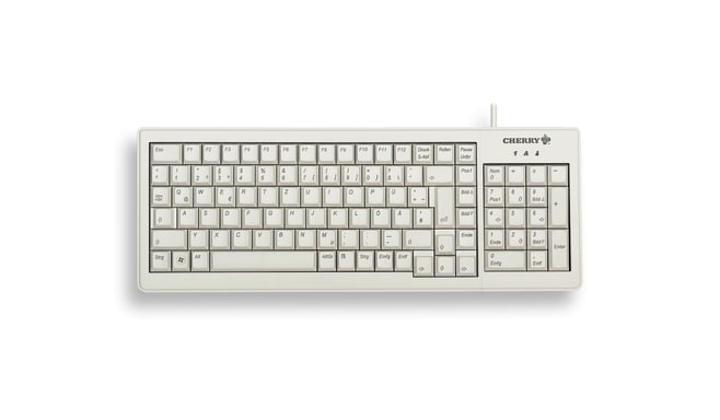 CHERRY XS G84-5200 clavier Bureau USB + PS/2 AZERTY Français Gris