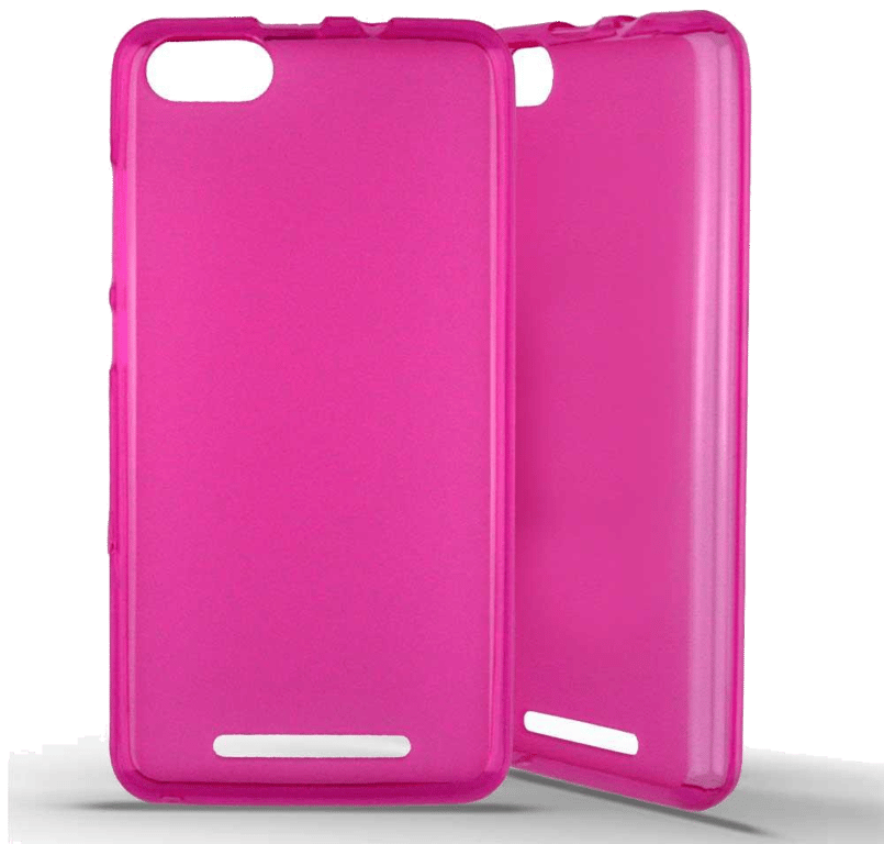 Coque silicone unie compatible Givré Rose Wiko Lenny 3