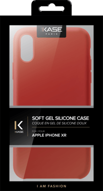 Coque en Gel de Silicone Doux pour Apple iPhone XR, Rouge Ardent