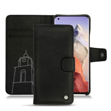 Funda de piel Xiaomi Mi 11 Ultra - Solapa billetera - Negro - Piel lisa de primera calidad