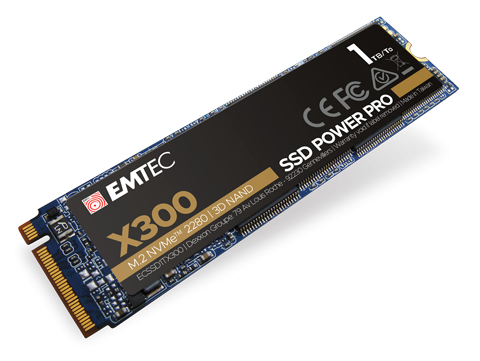 Emtec X300 1 To M.2 PCI Express 3.0 NVMe 3D NAND