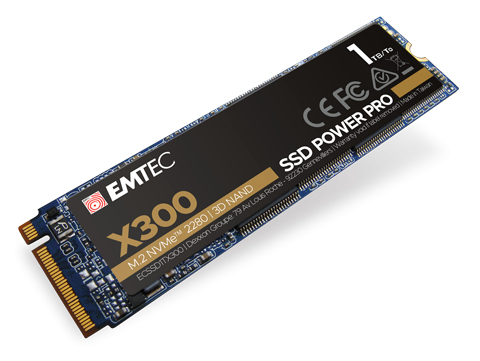 Emtec X300 1 To M.2 PCI Express 3.0 NVMe 3D NAND - Neuf