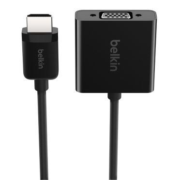 Belkin AV10170BT adaptador de cable de vídeo 2,5 m VGA (D-Sub) HDMI tipo A (Estándar) Negro