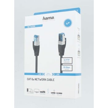 Hama 00200682 cavo di rete nero 5 m Cat6a S/FTP (S-STP)