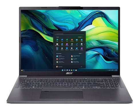 Acer Aspire 16 A16-71M-506P Intel Core 5 115U Portátil 40,6 cm (16'') WUXGA+ 16 GB LPDDR5x-SDRAM 1 TB SSD Wi-Fi 6E (802.11ax) Windows 11 Home Gris