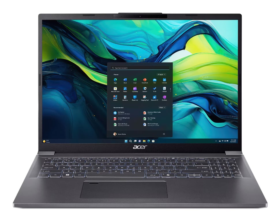 Acer Aspire 16 A16-71M-506P Intel Core 5 115U Ordinateur portable 40,6 cm (16 ) WUXGA+ 16 Go LPDDR5x-SDRAM 1 To SSD Wi-Fi 6E (802.11ax) Windows 11 Home Gris - Neuf