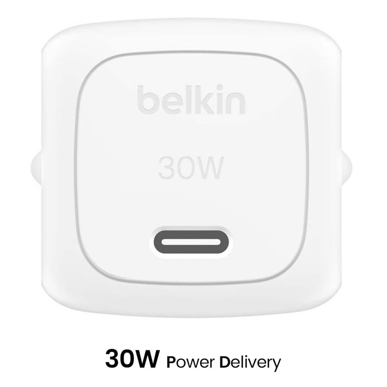 Chargeur Secteur Rapide USB-C 30W Power Delivery et PPS Compact Blanc - Neuf