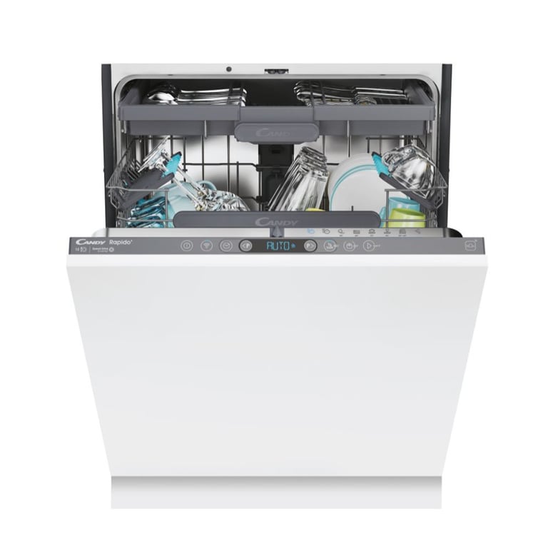 Lave vaisselle Candy RapidÓ CI 5C6F1A Entièrement intégré 15 couverts - vue 2