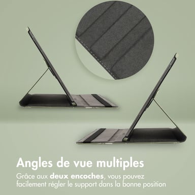 imoshion Coque tablette Design rotatif à 360° pour Apple iPad Pro 11 (2022 / 2021 / 2020 / 2018) - Green Flowers