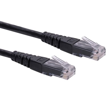 Patch Cord ROLINE UTP Cat.6/Classe E, nero, 0,3 m