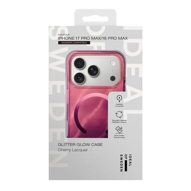 iDeal of Sweden Coque Clear MagSafe pour Apple iPhone 18 Pro Max / 17 Pro Max - Cherry Lacquer