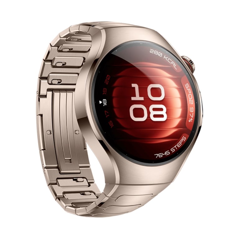 WATCH 5, Boitier de 42 mm en titane et bracelet en titane doré - Neuf