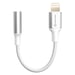Swissten Adaptador audio Lightning-Jack 3.5mm iPhone Blanco