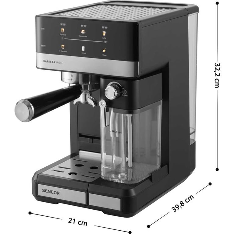 Machine à expresso Sencor SES 4060BK Cappuccino et latte automatiques Réservoir lait 500 ml 20 bars - vue 4