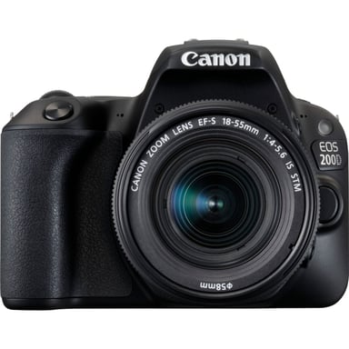 Canon EOS 200D + EF-S 18-55mm f/4-5.6 IS STM Kit d'appareil-photo SLR 24,2 MP CMOS 6000 x 4000 pixels Noir