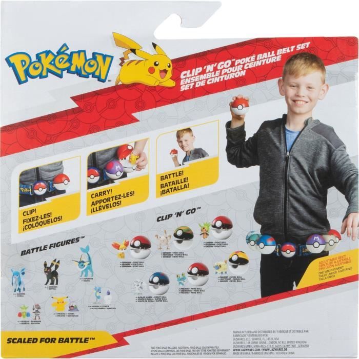 Ceinture BANDAI Pokémon Clip 'N' Go 1 ceinture 2 Poké Balls et 1 figurine Carapuce 5 cm - vue 5