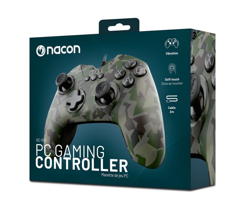 NACON GC 100 Forest Camo USB Manette de jeu PC Neuf - vue 2