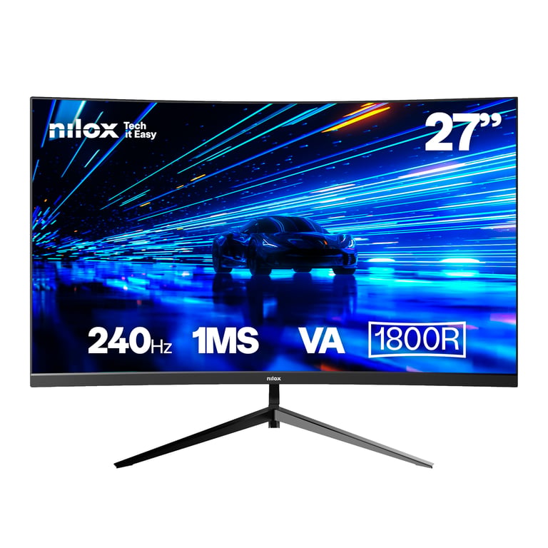 Nilox MONITOR 27 CURVO 240HZ VA HDMI Y DP écran plat de PC 68 6 cm 27 1920 x 1080 pixels Full HD LCD Neuf