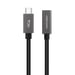 Nanocable Cable Prolongador USB-C 3.2 Gen2x2 20Gbps 3A, 4K/60Hz, USB-C/M-USB-C/H, Negro, 2 m
