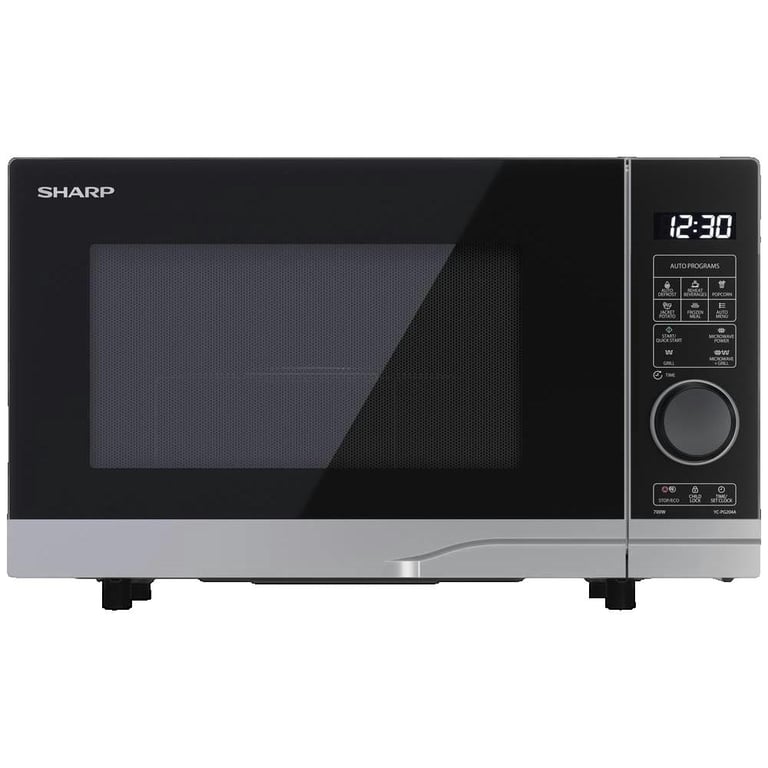 Micro-Ondes Combiné Sharp YC-PG204AE-S – 20L, 700W, Grill 900W - vue 9