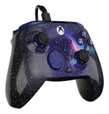 Turtle Beach Rematch Advanced Dark Cosmos Controller di gioco cablato - Licenza Xbox Series XS, Xbox One e PC con Lenticolare, multi-design, Pulsanti Programmabili, Grilletto e comandi audio