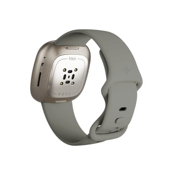 Fitbit Versa Sense Sage Grey Silver AMOLED Digital Pantalla táctil Gris Wifi GPS (satélite)