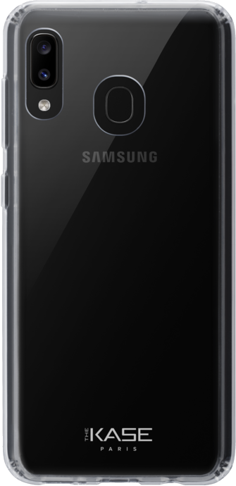 Coque hybride invisible pour Samsung Galaxy A20 2019, Transparente
