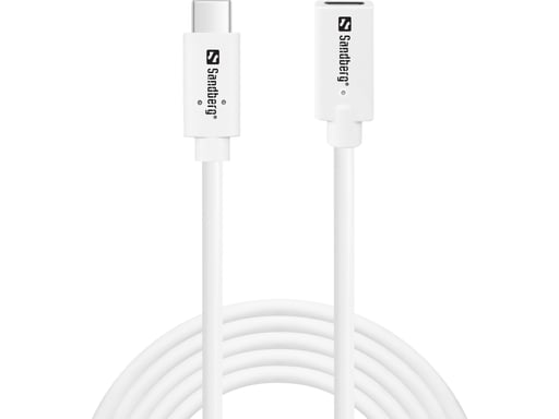 Sandberg 136-55 câble USB USB 3.2 Gen 2 (3.1 Gen 2) 2 m USB C Blanc