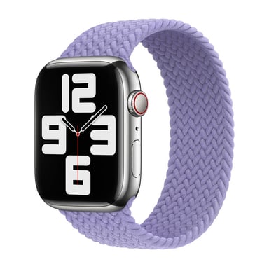 Bracelet Solo tressé pour Apple Watch | 44/45/46/49 mm - Taille 8 - Lavender