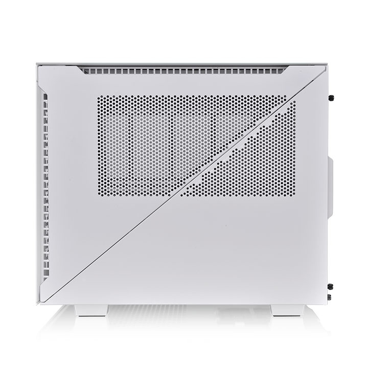 Thermaltake Divider 200 TG Air Snow Micro boîtier micro ATX panneau latéral fenêtré verre trempé pas d'alimentation PS2 USBAudio - vue 3