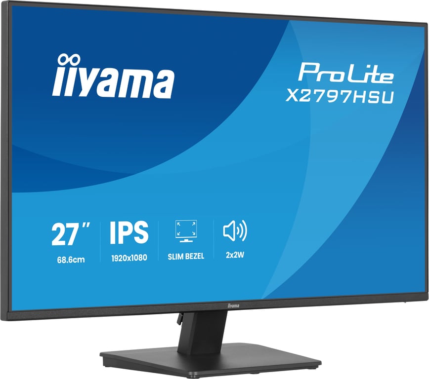 iiyama ProLite X2797HSU-B1 écran plat de PC 68,6 cm (27 ) 1920 x 1080 pixels Full HD LED Noir - Neuf