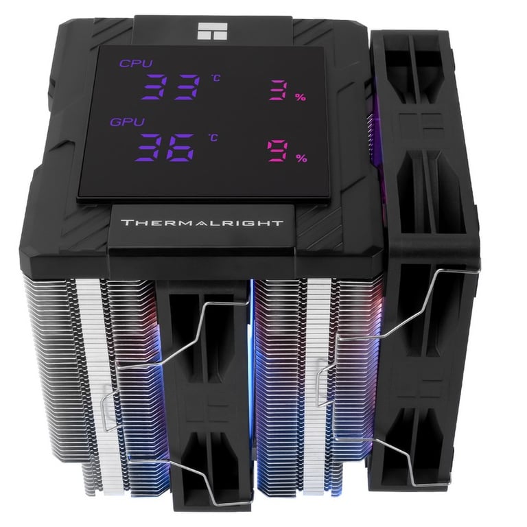 Refrigeration Air Thermalright Socket LGA1700AM5 120mm Peerless Assassin 120 Digital ARGB Ecran Digital - vue 4