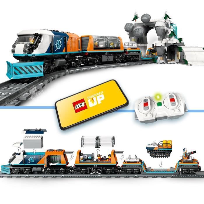 LEGO® City 60470 Le train express des explorateurs en Arctique - vue 5