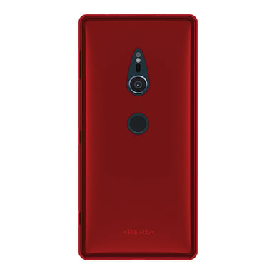 Coque silicone unie compatible Givré Rouge Sony Xperia XZ2
