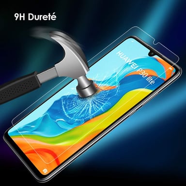 Film Verre Trempe pour HUAWEI P30 Lite Ecran Incassable 9H+ Protection 0,26mm Transparent 2,5D