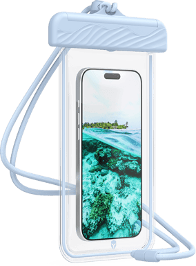 Force Case Funda impermeable IPX8 reforzada para smartphone con cordón para el cuello Transparente