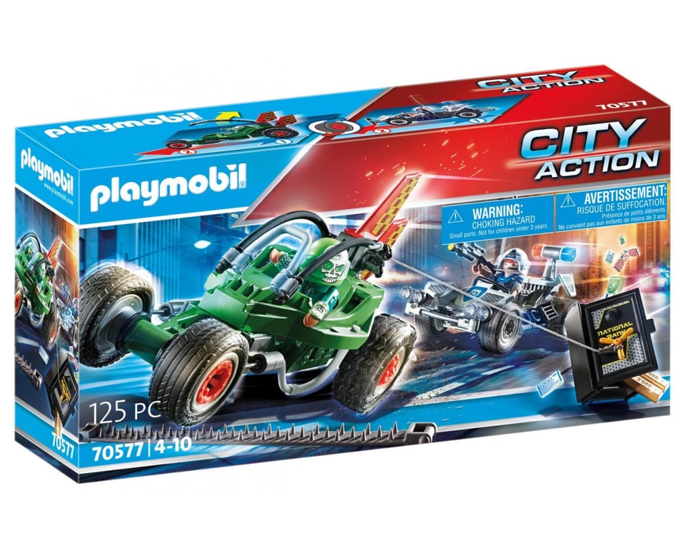 Karts De Policier Et Bandit 70577 Playmobil La Boite