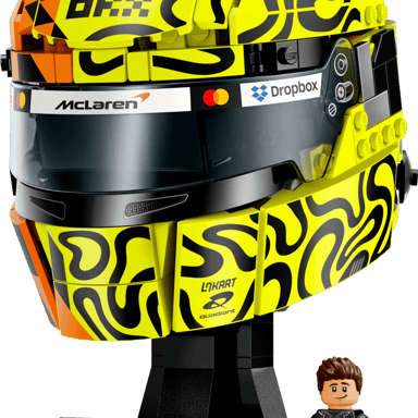 LEGO Edizioni McLaren Mastercard F1 Team Casco Lando Norris 43023 Modello 793 pezzi Nero, arancione e giallo