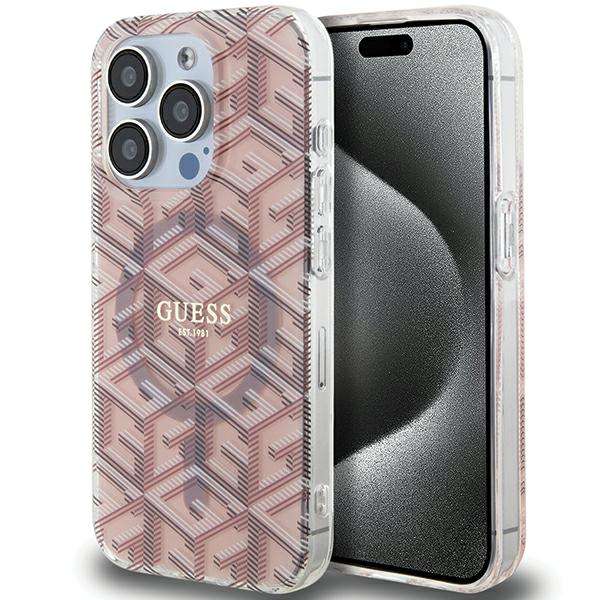 Guess Coque IML GCube MagSafe pour iPhone 15 Pro Max