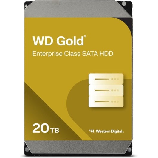 WD Gold WD203KRYZ Disque dur Enterprise 20 To interne 3.5 SATA 6Gb/ 7200 toursmin mémoire tampon : 512 Mo - vue 3