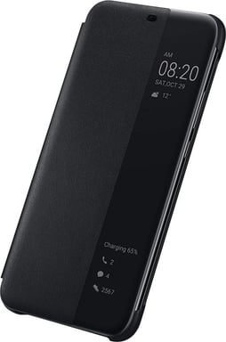 Huawei Flip View Cover funda de protección para teléfonos portátiles 16 cm (6,3'') Folio Negro Huawei Mate 20 Lite