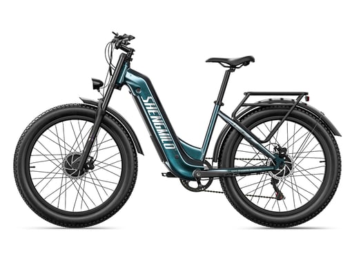Vélo électrique Shengmilo S700 Pro – Double moteur 1000W*2, batterie 48V 25Ah, vitesse max 45 km/h, autonomie 90 km, couple 160 Nm - Vert sapin