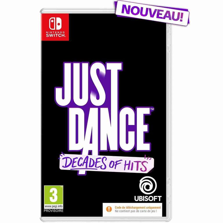 Ubisoft Just Dance Decades of Hits - Code de téléchargement - Neuf