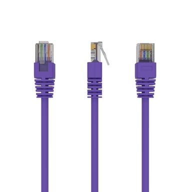 Gembird RJ45/RJ45 Cat5e 0.25m câble de réseau Violet 0,25 m U/UTP (UTP)