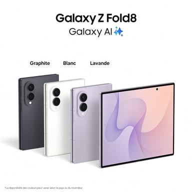 Galaxy Z Fold8 (5G) 256 Go, Blanc