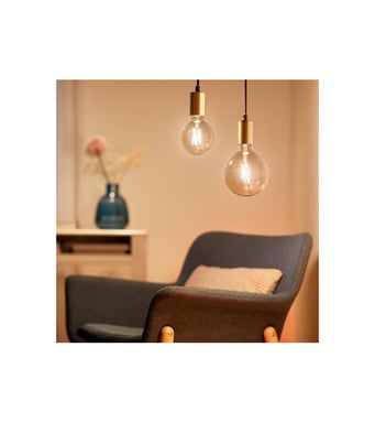 Whites LED-Lampe Filament Amber G125 E27 (ersetzt 50 Watt)