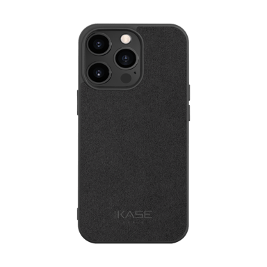 Funda de gamuza Alcantara para Apple iPhone 13 Pro, negro medianoche