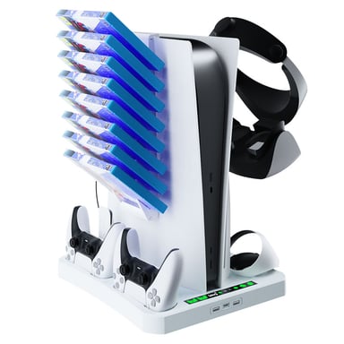 Rejilla de refrigeración para estaciones de carga PS VR2 y PS5 White